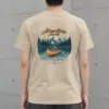 "Adventure Awaits Canoeing" Heavyweight Unisex Crewneck T-shirt