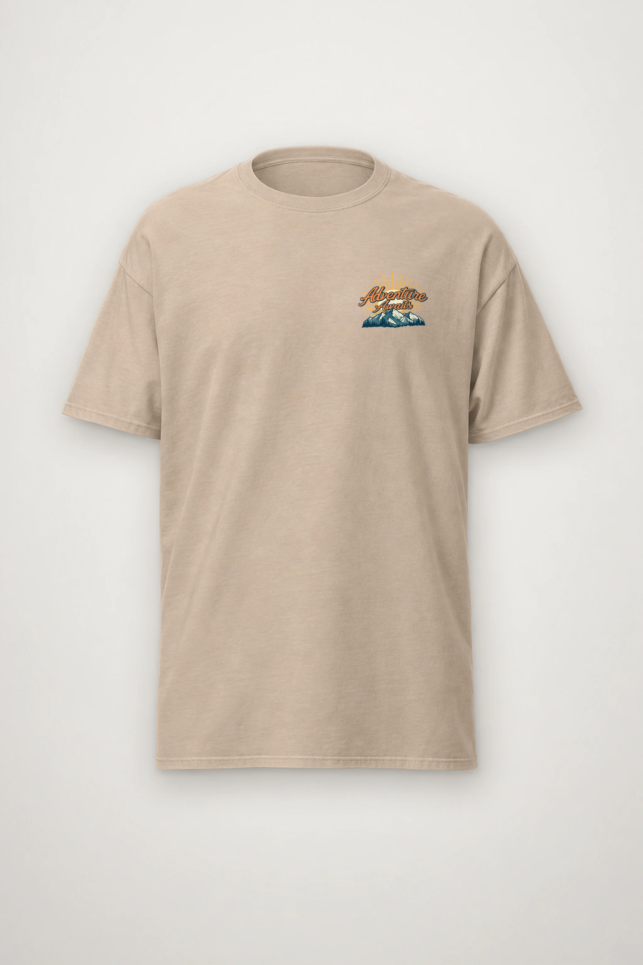 "Adventure Awaits Canoeing" Heavyweight Unisex Crewneck T-shirt