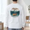 "Adventure Awaits Canoeing" Unisex Longsleeve T-shirt