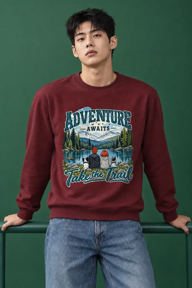 "Adventure Awaits" Heavy Blend Unisex Crewneck Sweatshirt