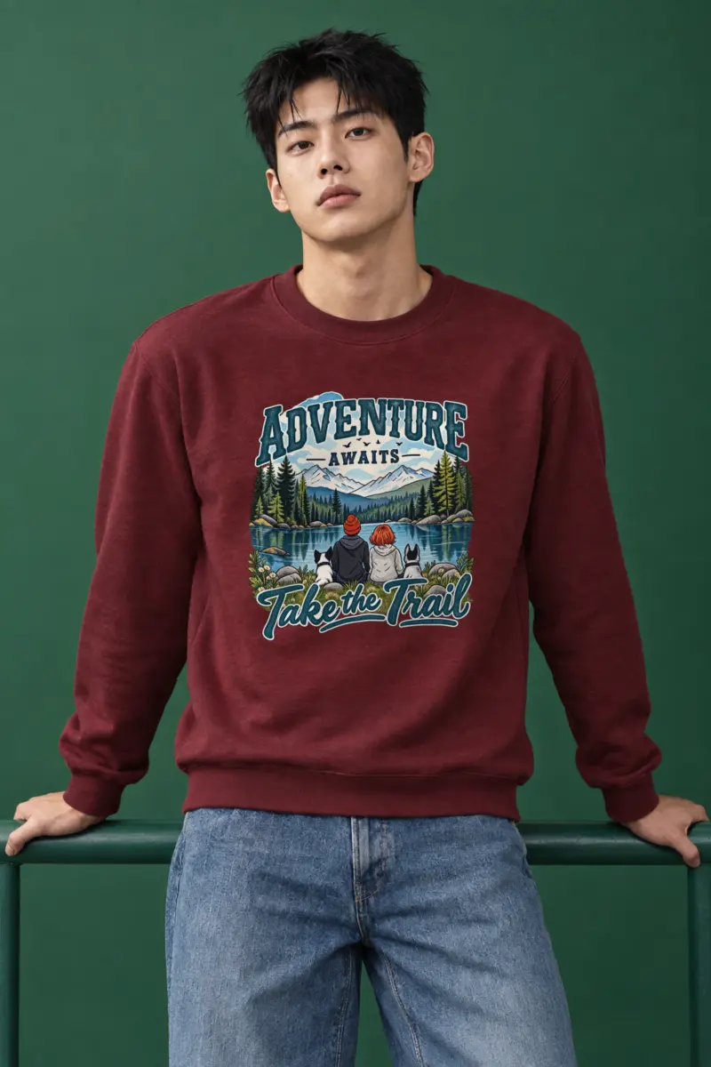 "Adventure Awaits" Heavy Blend Unisex Crewneck Sweatshirt