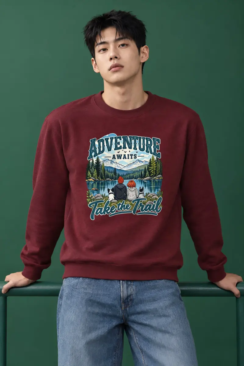 "Adventure Awaits" Heavy Blend Unisex Crewneck Sweatshirt