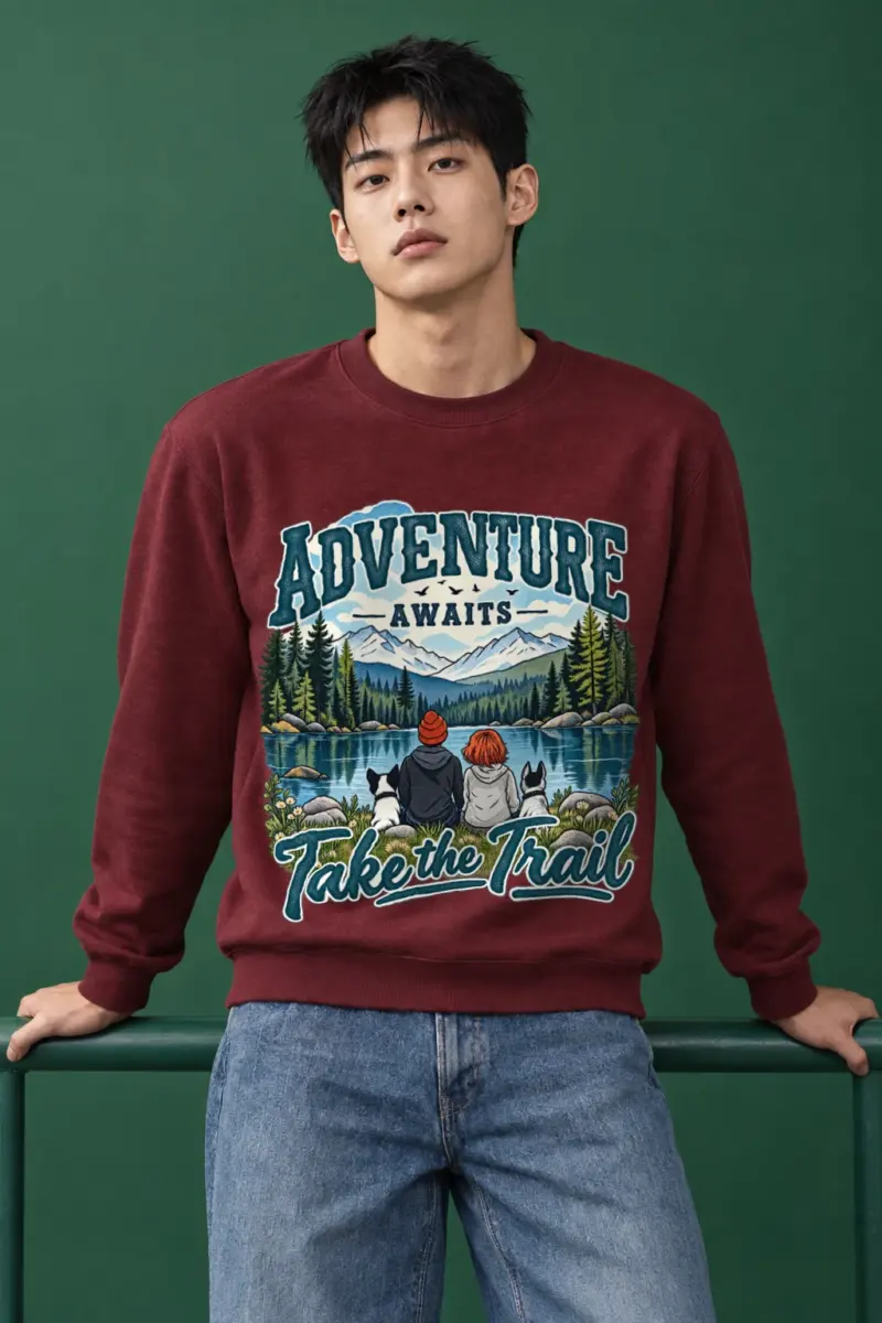"Adventure Awaits" Heavy Blend Unisex Crewneck Sweatshirt