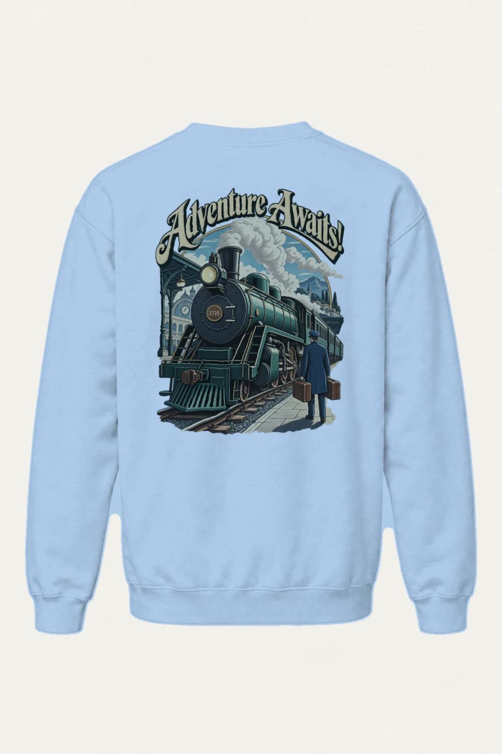 "Adventure Awaits" Heavy Blend Unisex Crewneck Sweatshirt | Gildan 18000