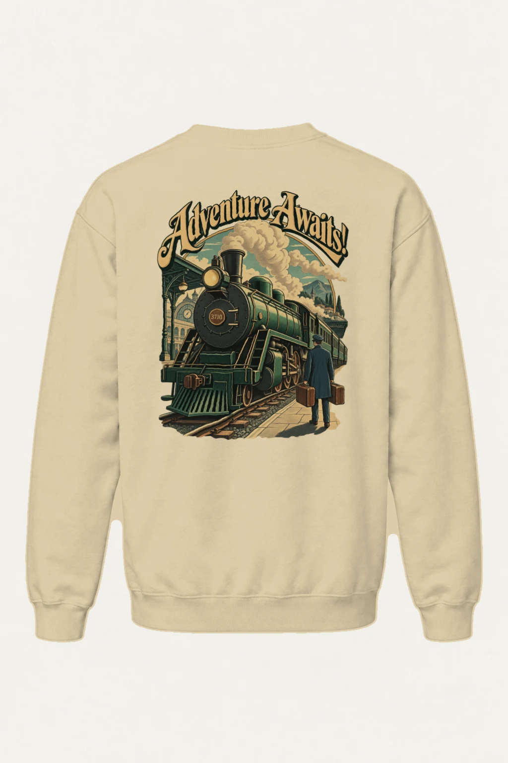 "Adventure Awaits" Heavy Blend Unisex Crewneck Sweatshirt | Gildan 18000
