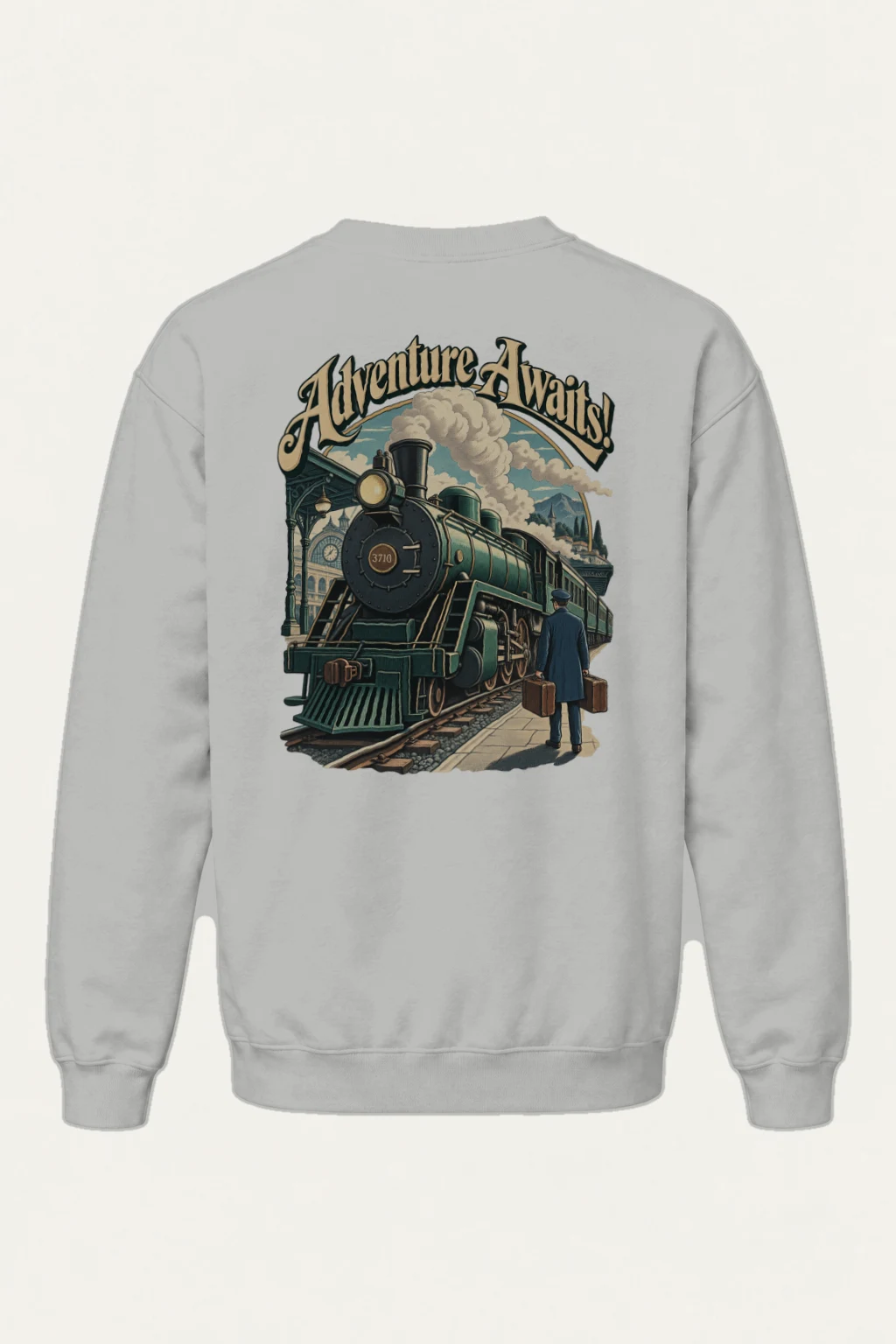 "Adventure Awaits" Heavy Blend Unisex Crewneck Sweatshirt | Gildan 18000