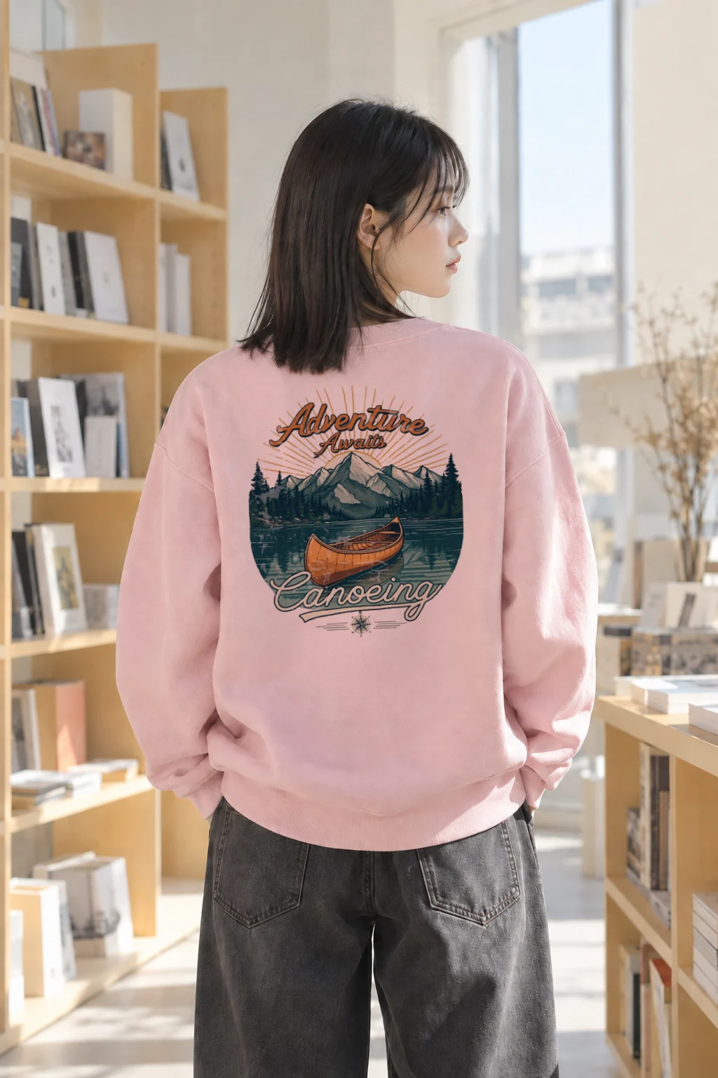 "Adventure Awaits" Heavy Blend Unisex Crewneck Sweatshirt | Gildan 18000