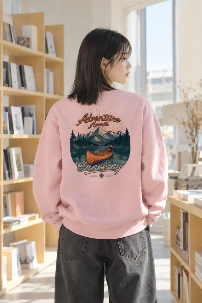 "Adventure Awaits" Heavy Blend Unisex Crewneck Sweatshirt | Gildan 18000