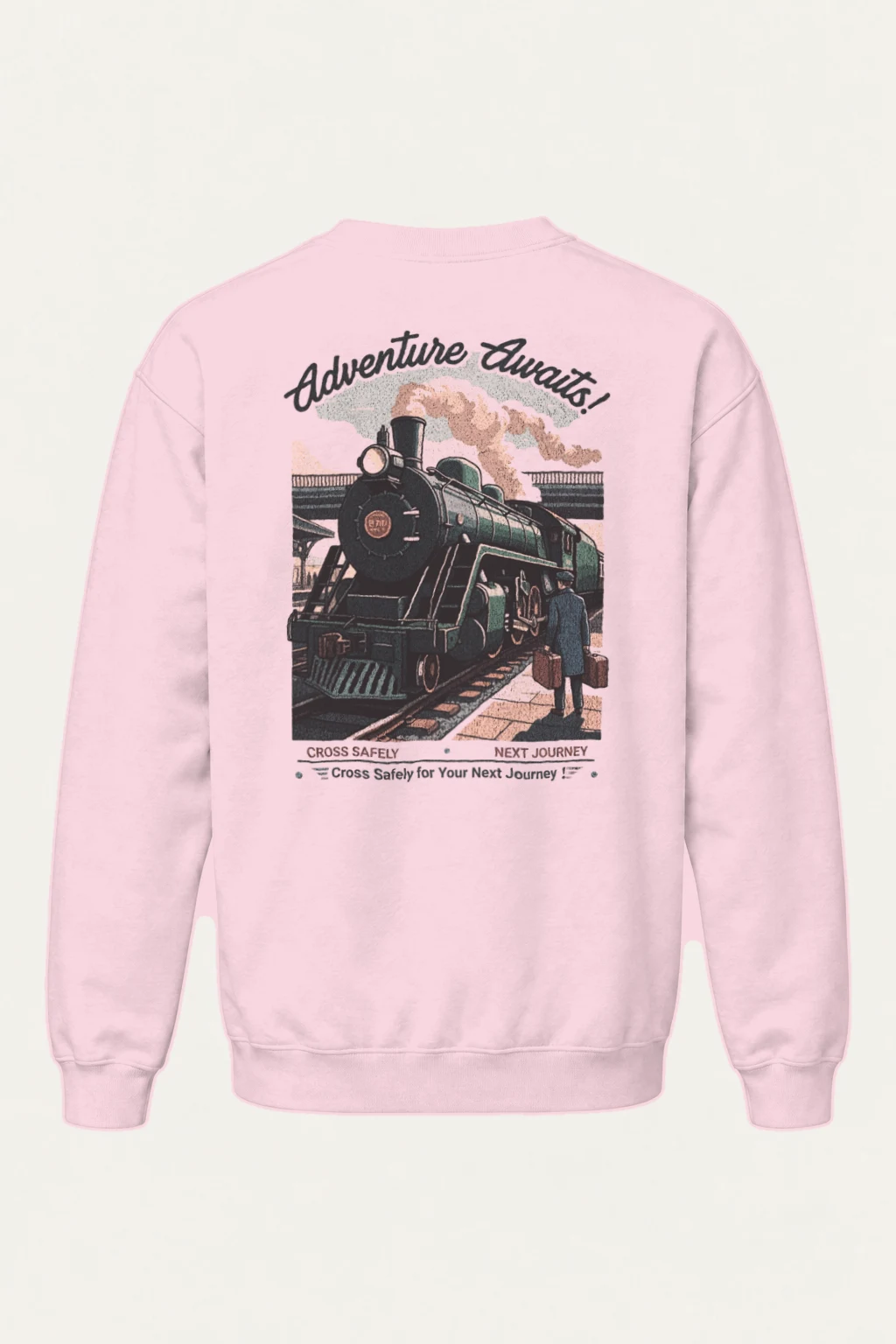 "Adventure Awaits" Heavy Blend Unisex Crewneck Sweatshirt | Gildan 18000