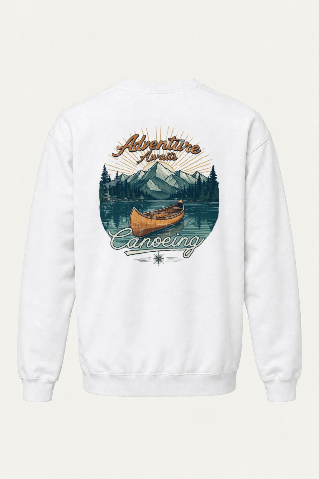 "Adventure Awaits" Heavy Blend Unisex Crewneck Sweatshirt | Gildan 18000