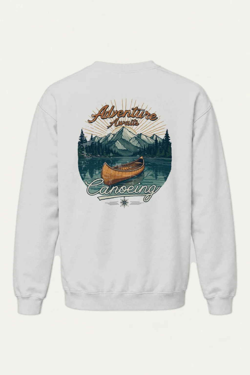 "Adventure Awaits" Heavy Blend Unisex Crewneck Sweatshirt | Gildan 18000