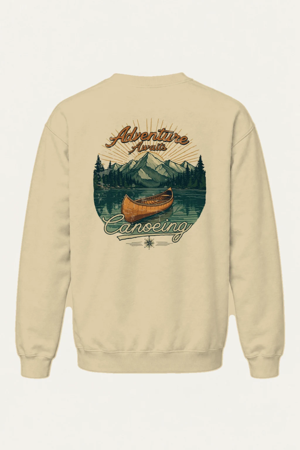 "Adventure Awaits" Heavy Blend Unisex Crewneck Sweatshirt | Gildan 18000
