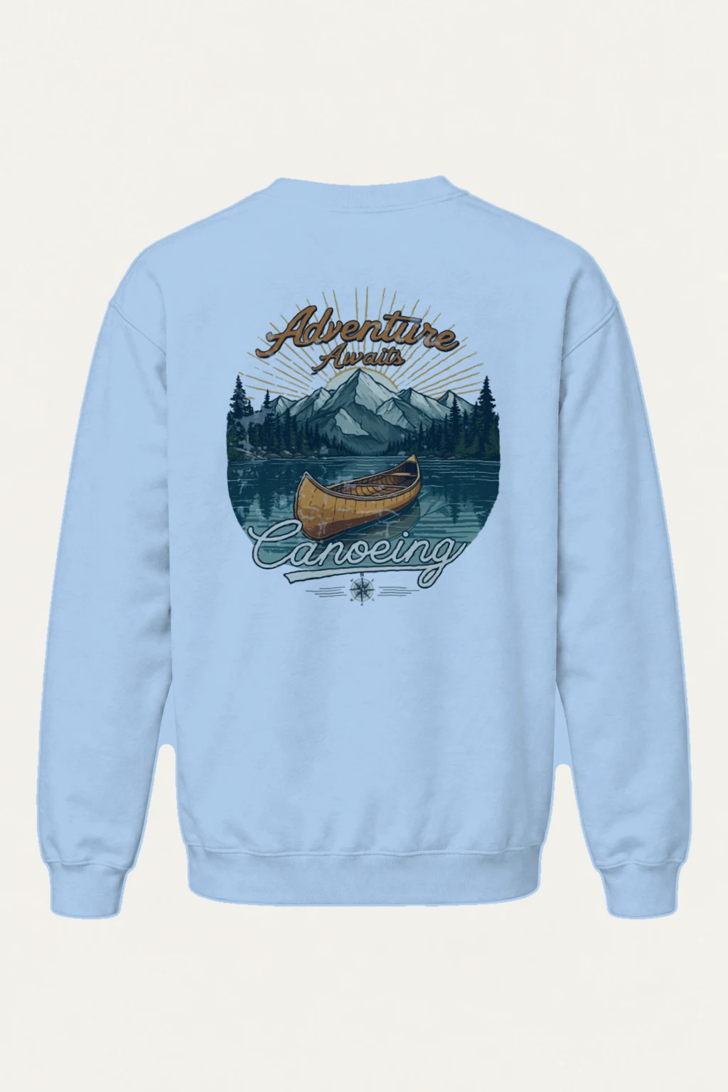 "Adventure Awaits" Heavy Blend Unisex Crewneck Sweatshirt | Gildan 18000