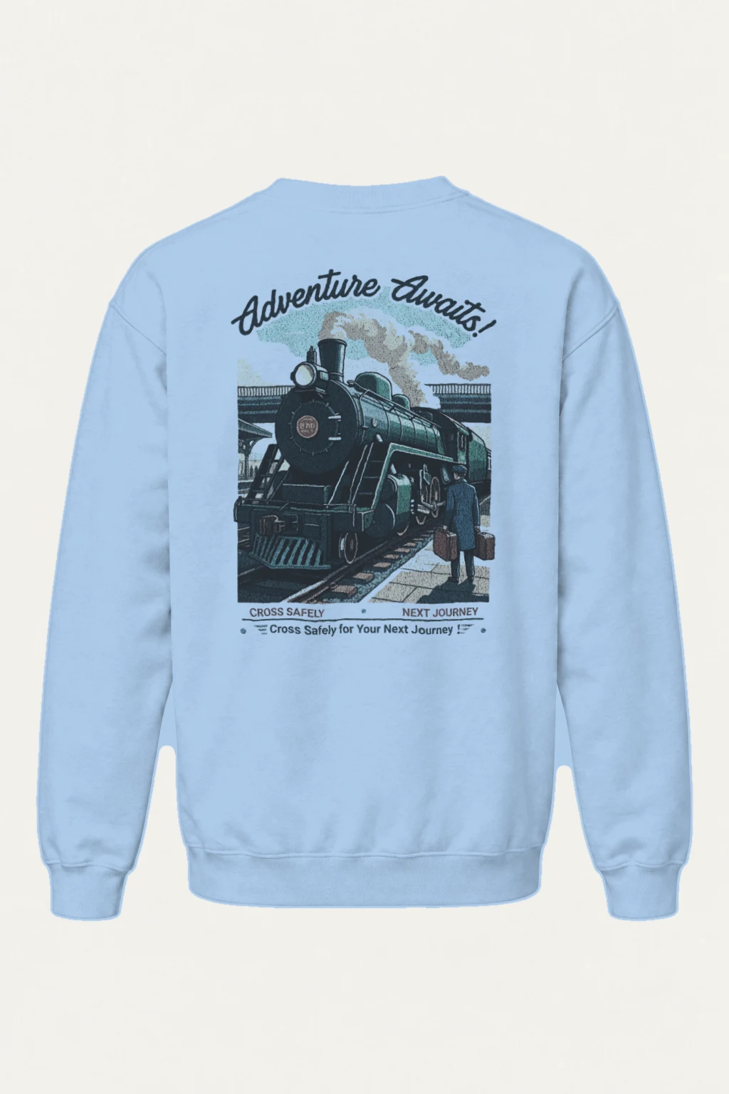 "Adventure Awaits" Heavy Blend Unisex Crewneck Sweatshirt | Gildan 18000