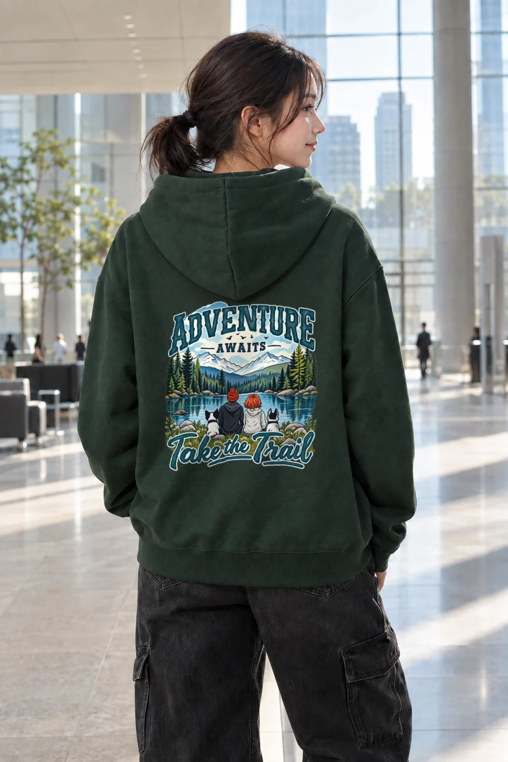 "Adventure Awaits" Heavy Blend Unisex Pullover Hoodie | Gildan 18500