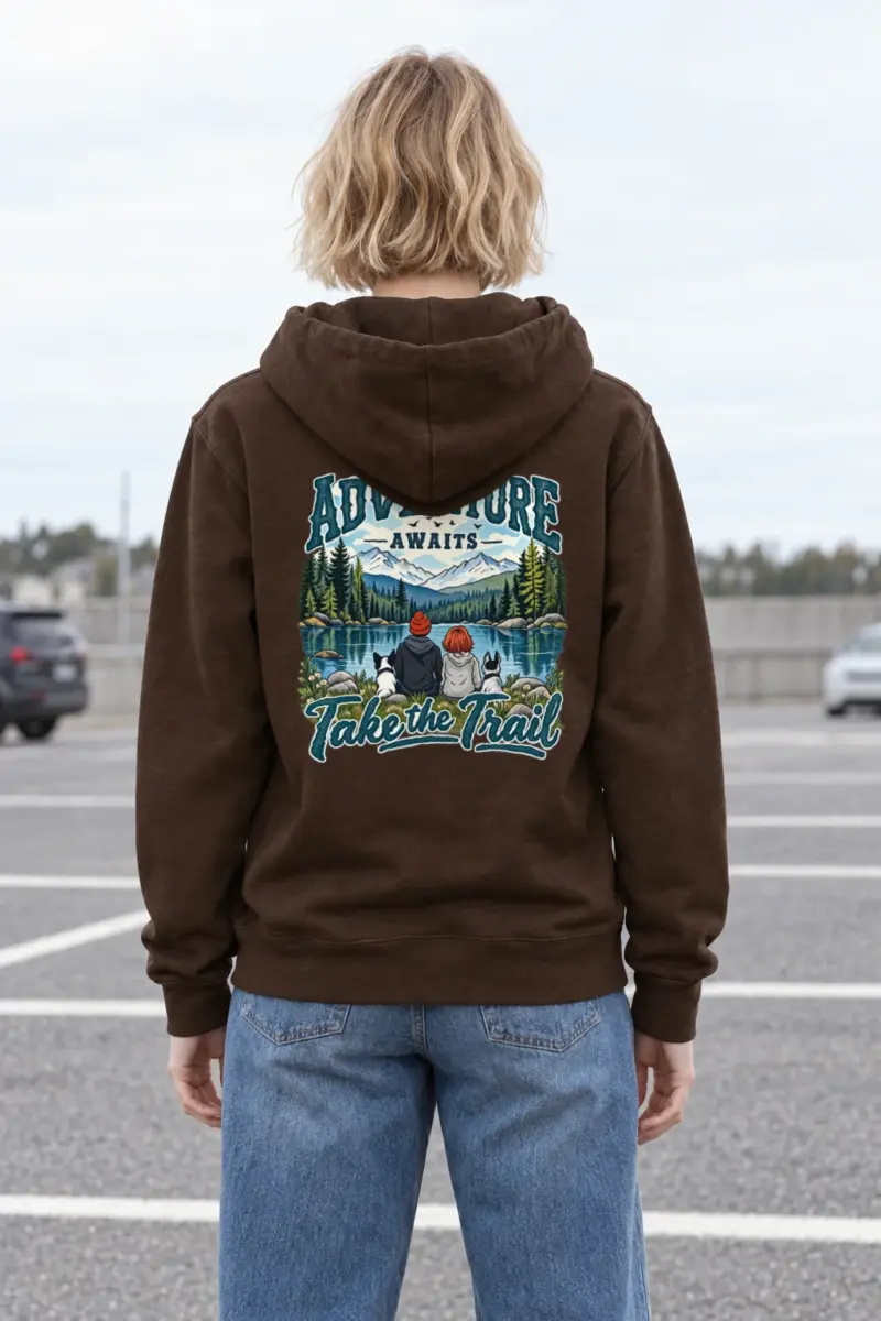 "Adventure Awaits" Heavy Blend Unisex Pullover Hoodie