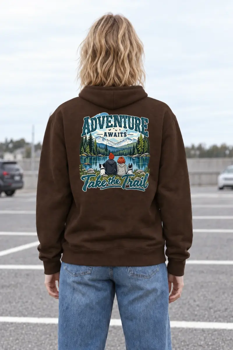 "Adventure Awaits" Heavy Blend Unisex Pullover Hoodie