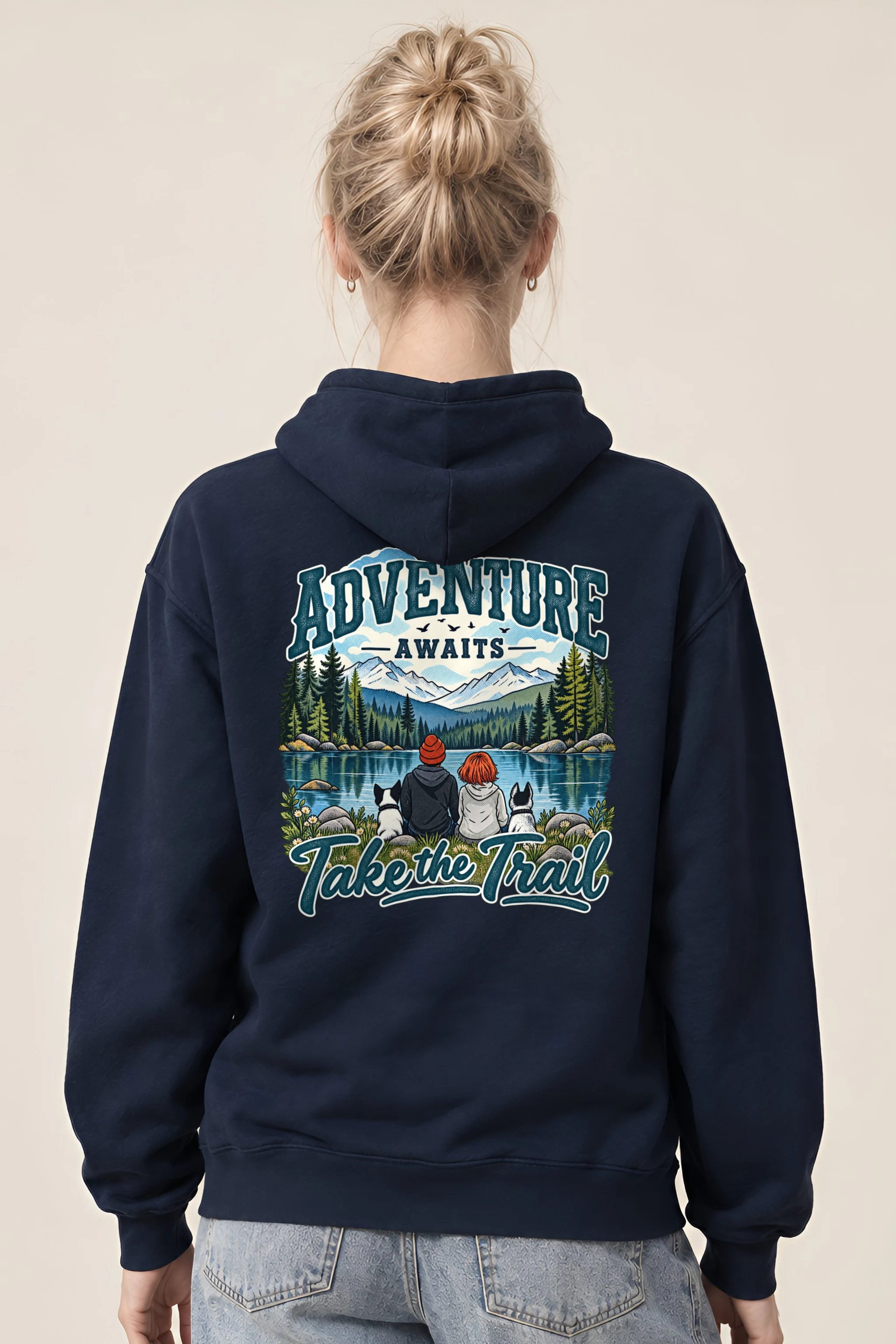 "Adventure Awaits" 1 Pullover Hoodie