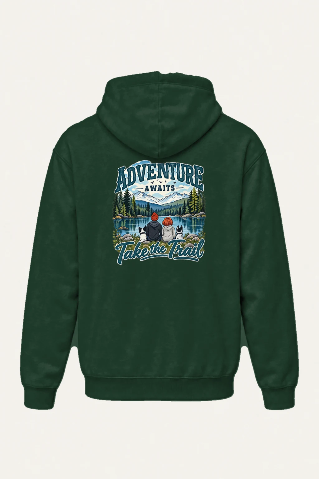 "Adventure Awaits" Heavy Blend Unisex Pullover Hoodie | Gildan 18500