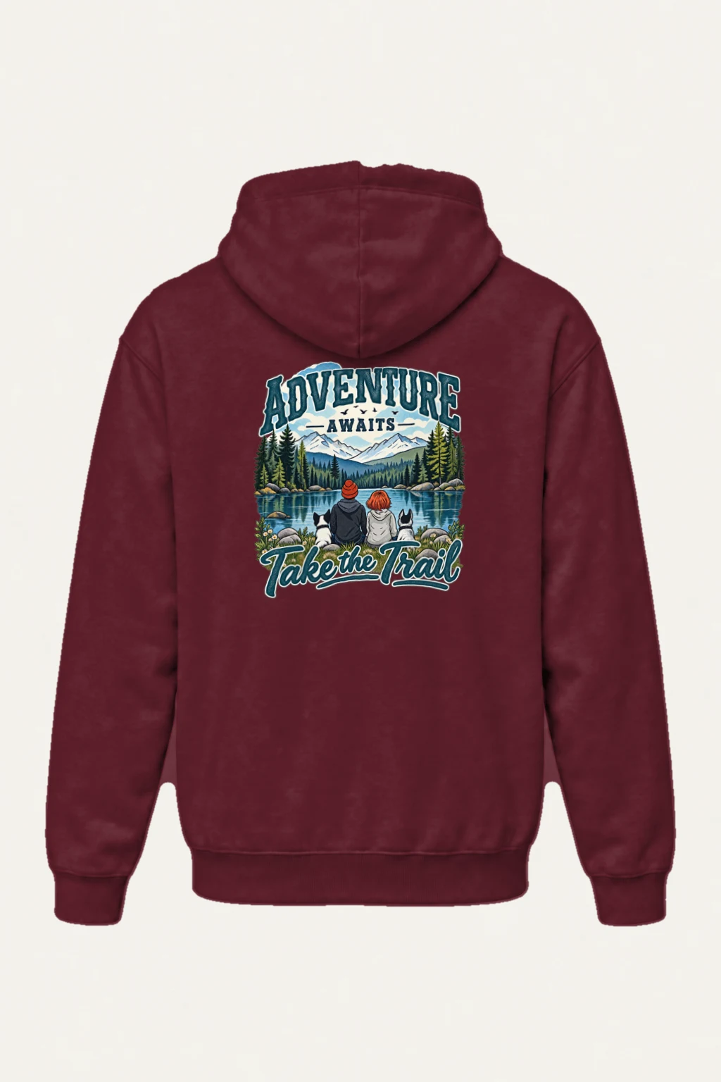"Adventure Awaits" Heavy Blend Unisex Pullover Hoodie | Gildan 18500