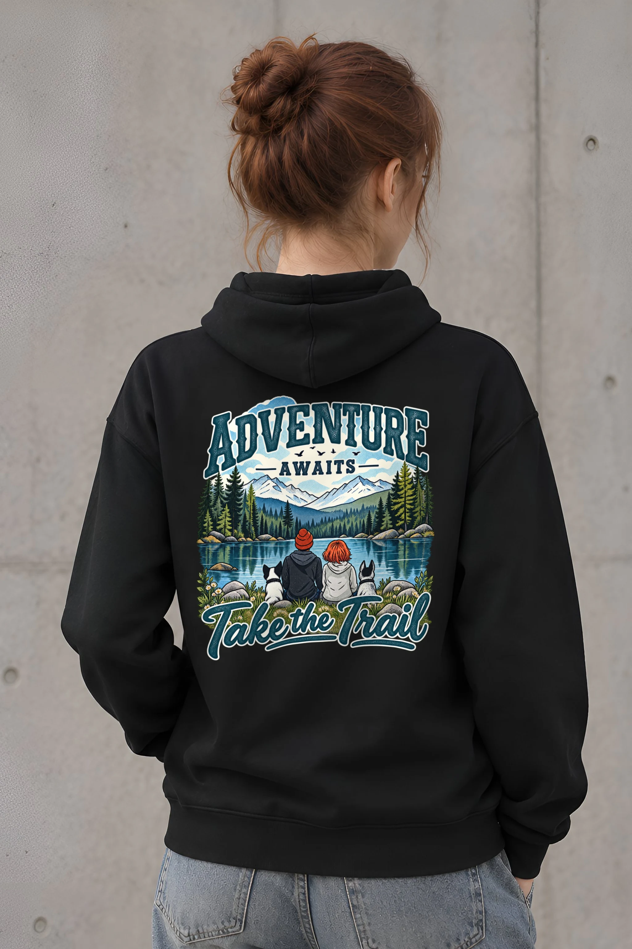"Adventure Awaits" 1 Pullover Hoodie