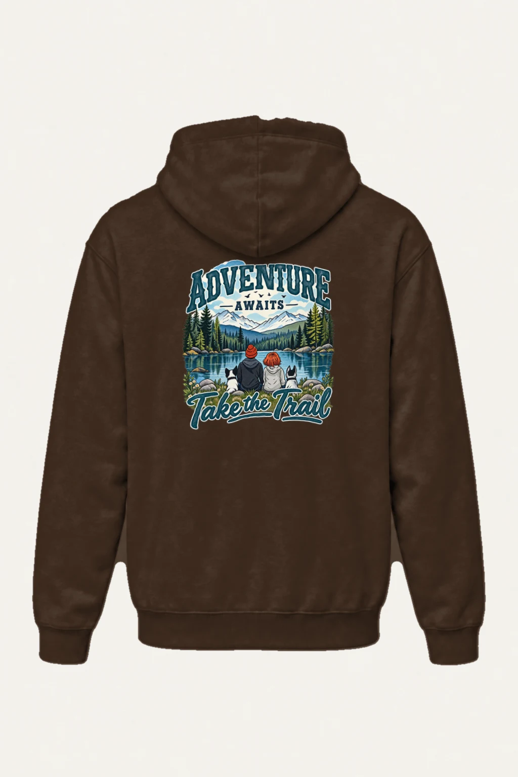"Adventure Awaits" Heavy Blend Unisex Pullover Hoodie | Gildan 18500