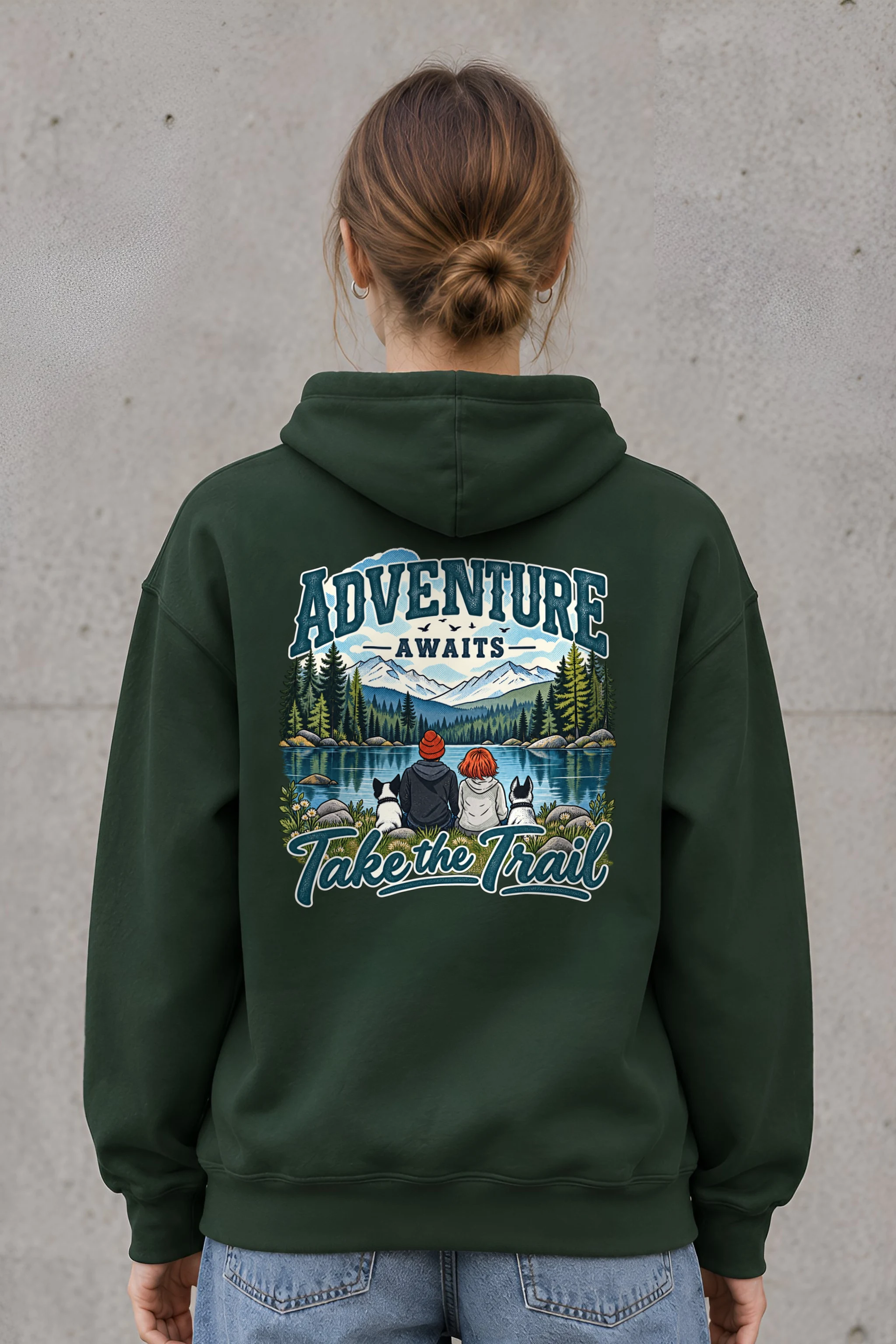 "Adventure Awaits" 1 Pullover Hoodie