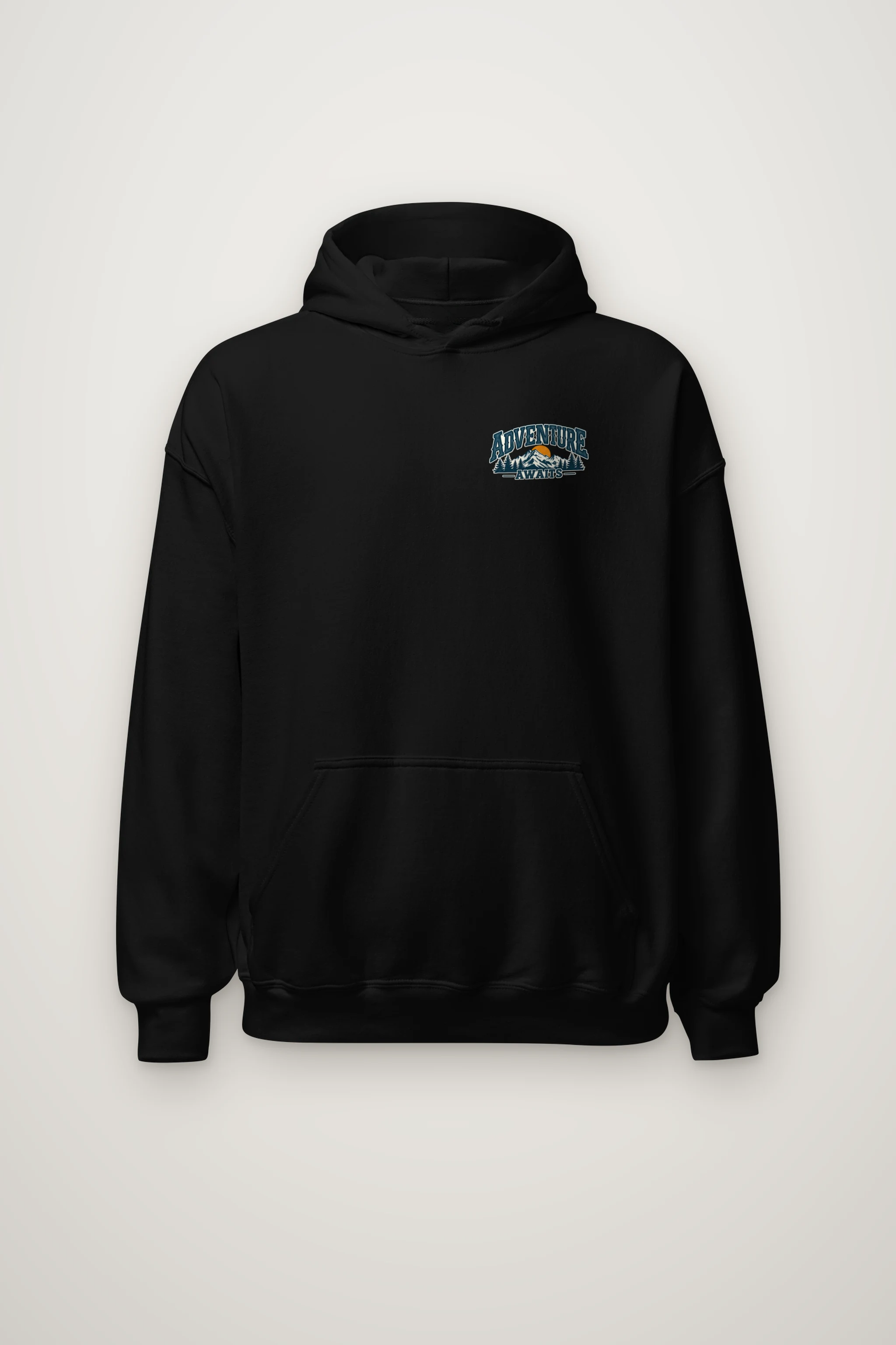 "Adventure Awaits" Heavy Blend Unisex Pullover Hoodie