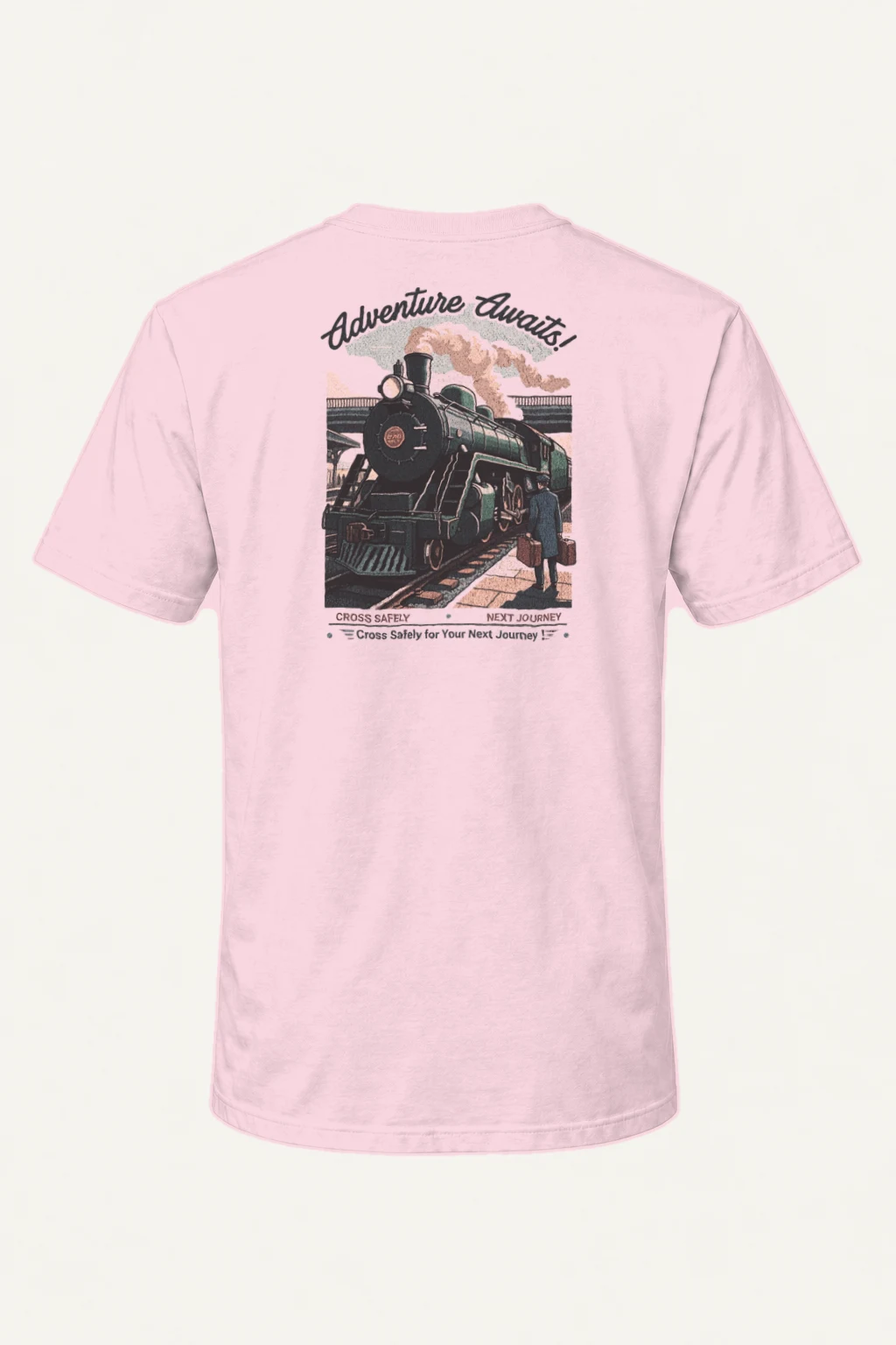 "Adventure Awaits" Heavyweight Unisex Crewneck T-shirt | Gildan 5000
