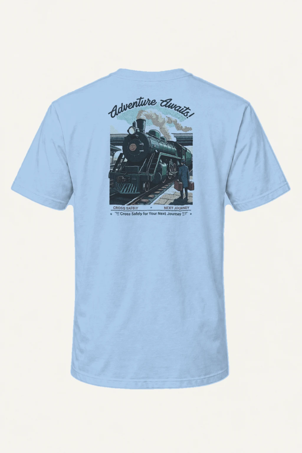 "Adventure Awaits" Heavyweight Unisex Crewneck T-shirt | Gildan 5000