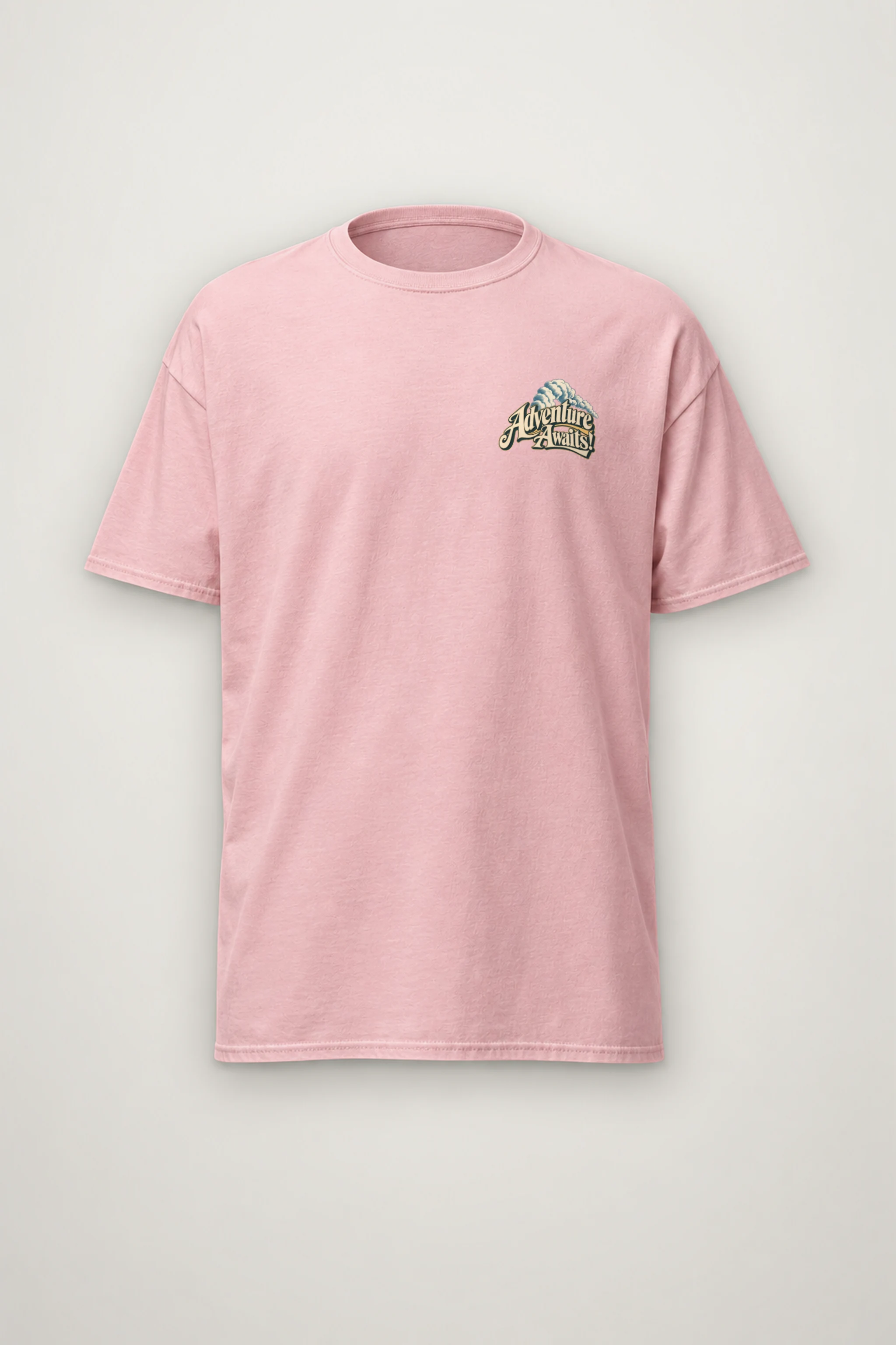 "Adventure Awaits" Heavyweight Unisex Crewneck T-shirt