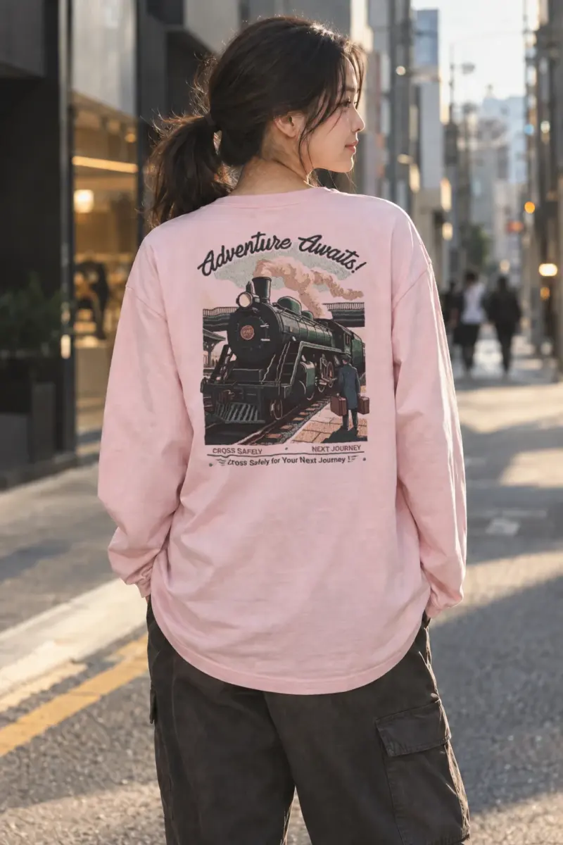 “Adventure Awaits” Unisex Longsleeve T-shirt | Gildan 2400