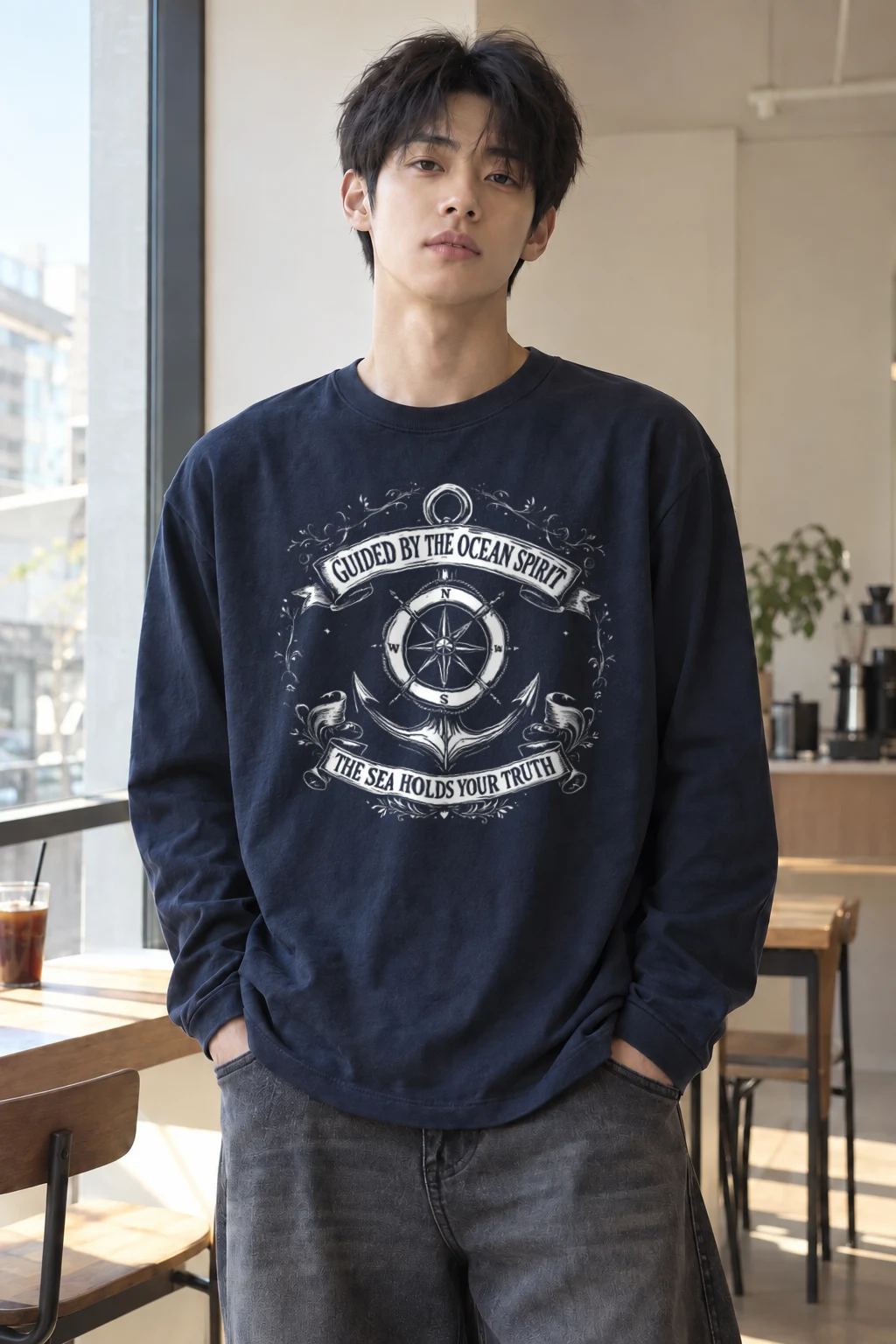 "Adventure Awaits" Unisex Longsleeve T-shirt | Gildan 2400