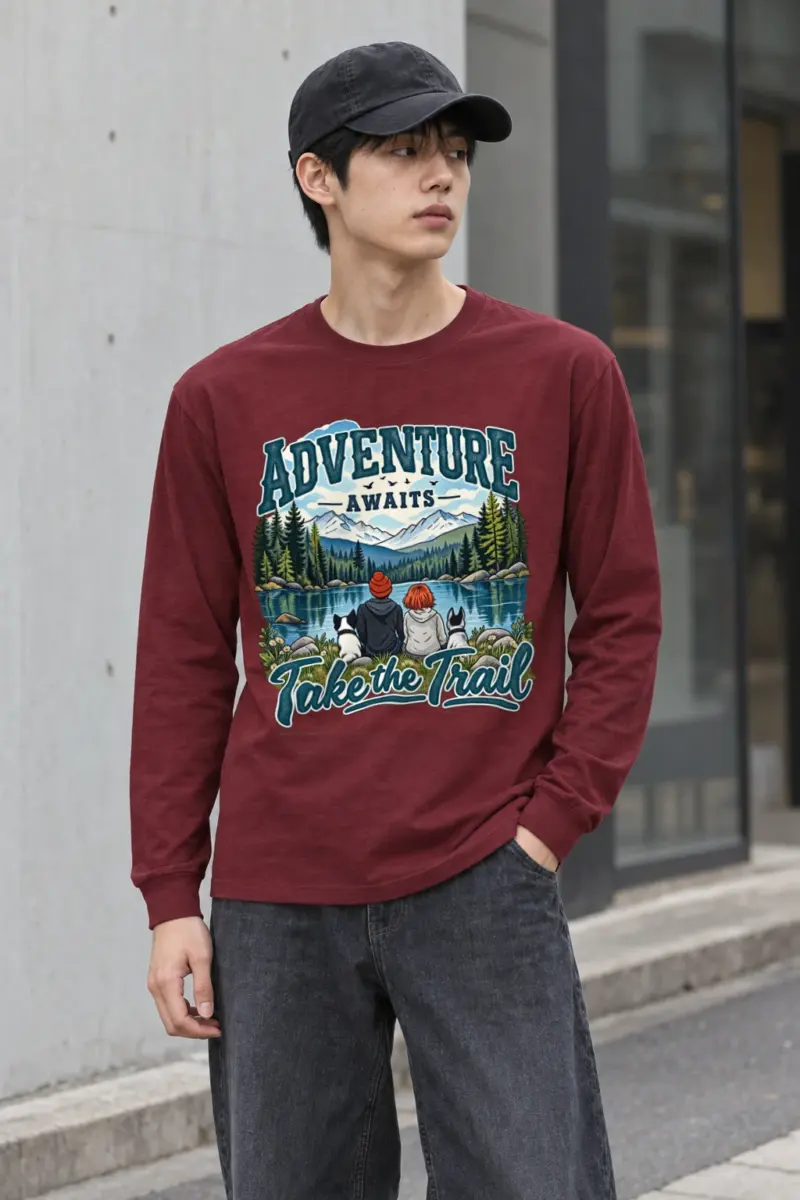 "Adventure Awaits" Unisex Longsleeve T-shirt