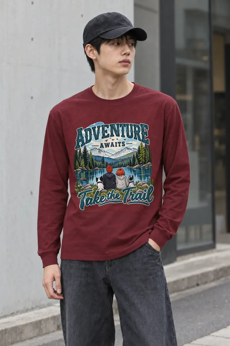 "Adventure Awaits" Unisex Longsleeve T-shirt