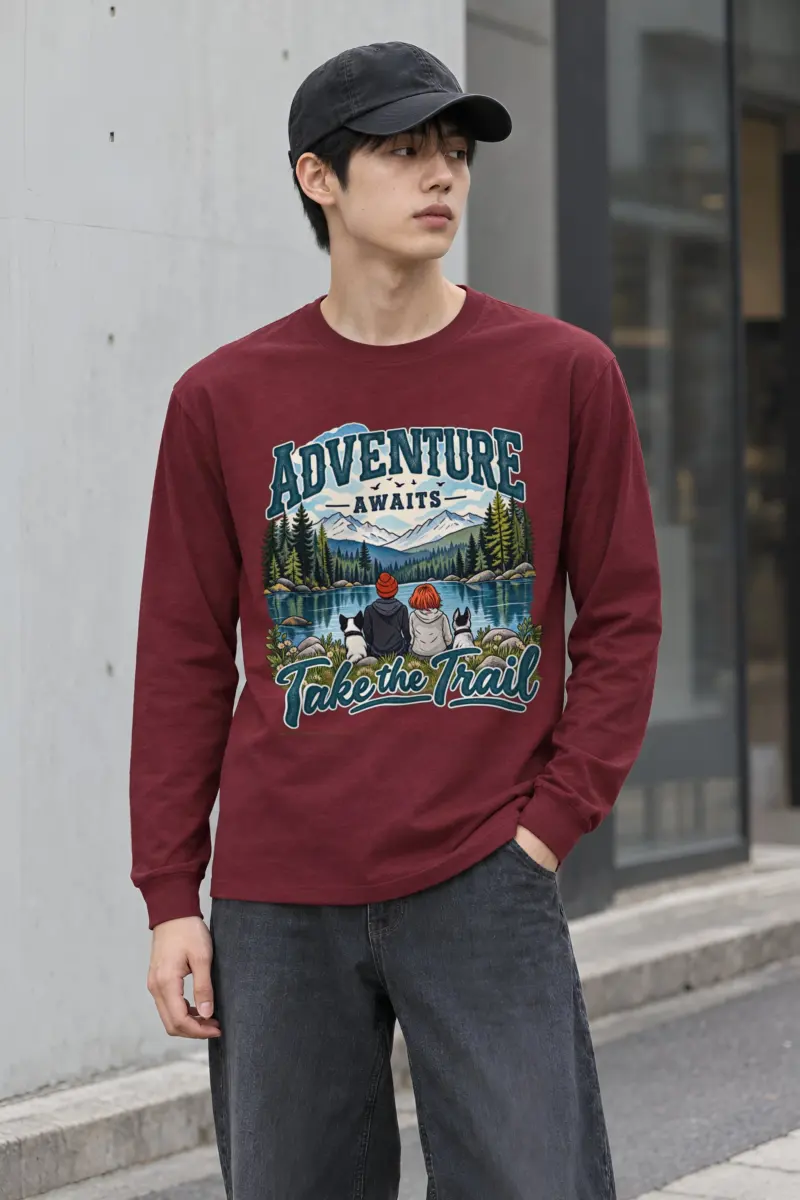 "Adventure Awaits" Unisex Longsleeve T-shirt
