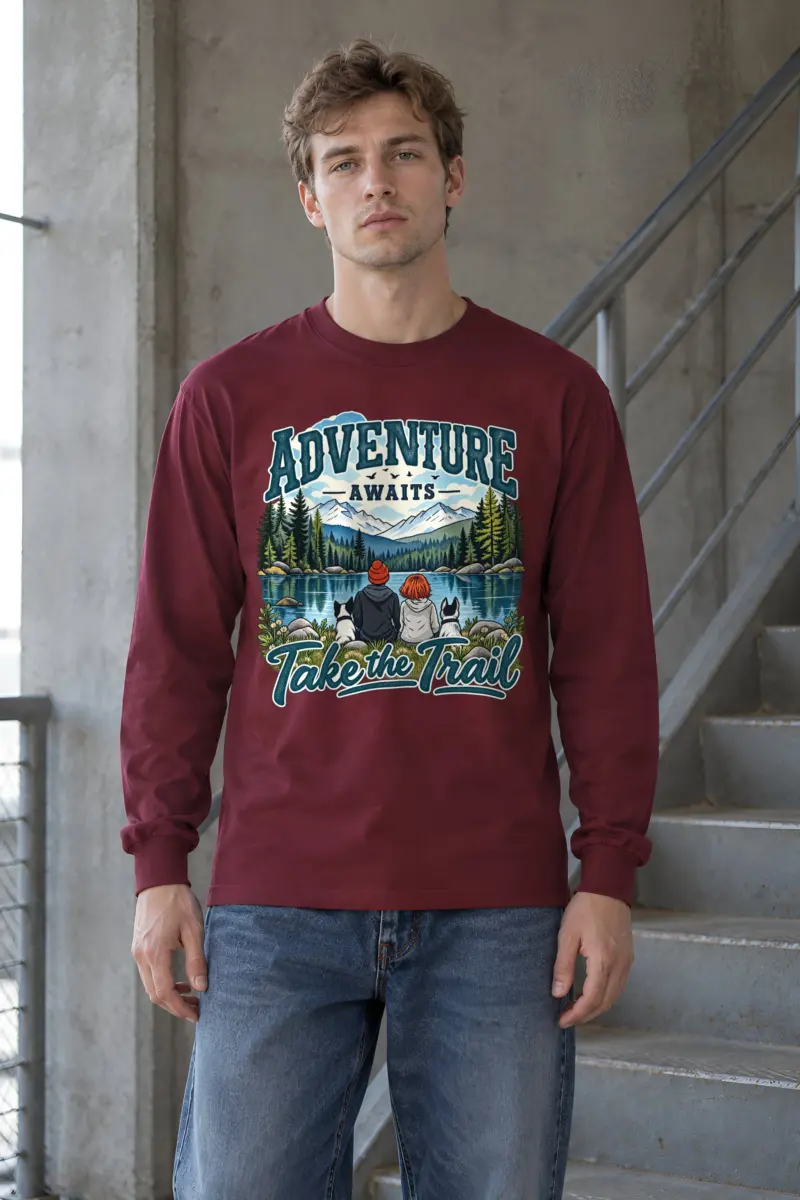 "Adventure Awaits" Unisex Longsleeve T-shirt