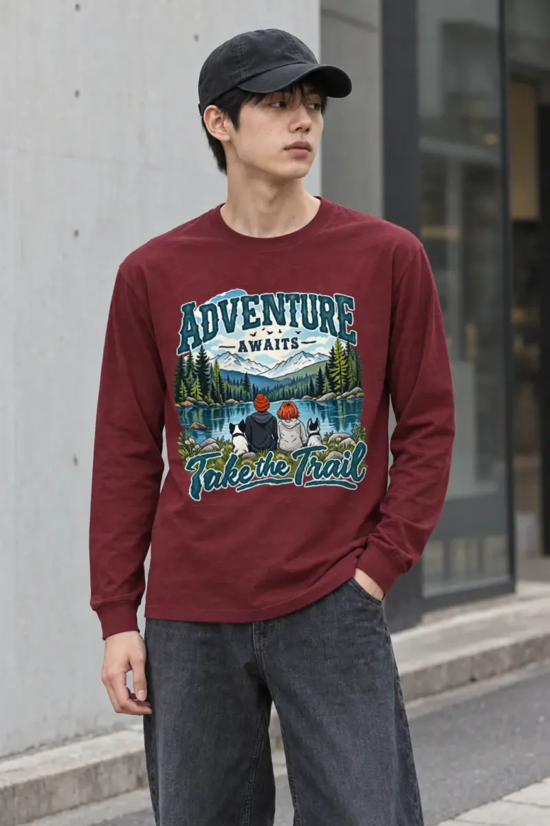 "Adventure Awaits" Unisex Longsleeve T-shirt