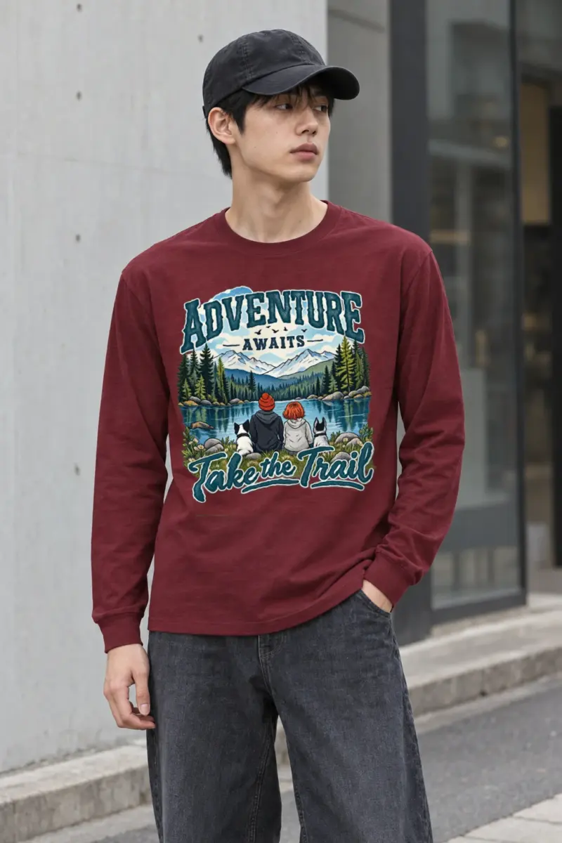 "Adventure Awaits" Unisex Longsleeve T-shirt