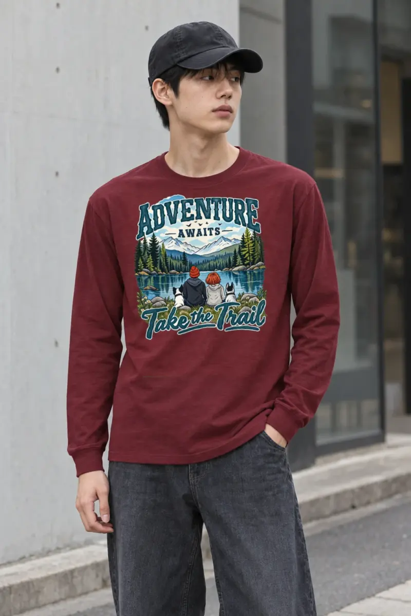 "Adventure Awaits" Unisex Longsleeve T-shirt