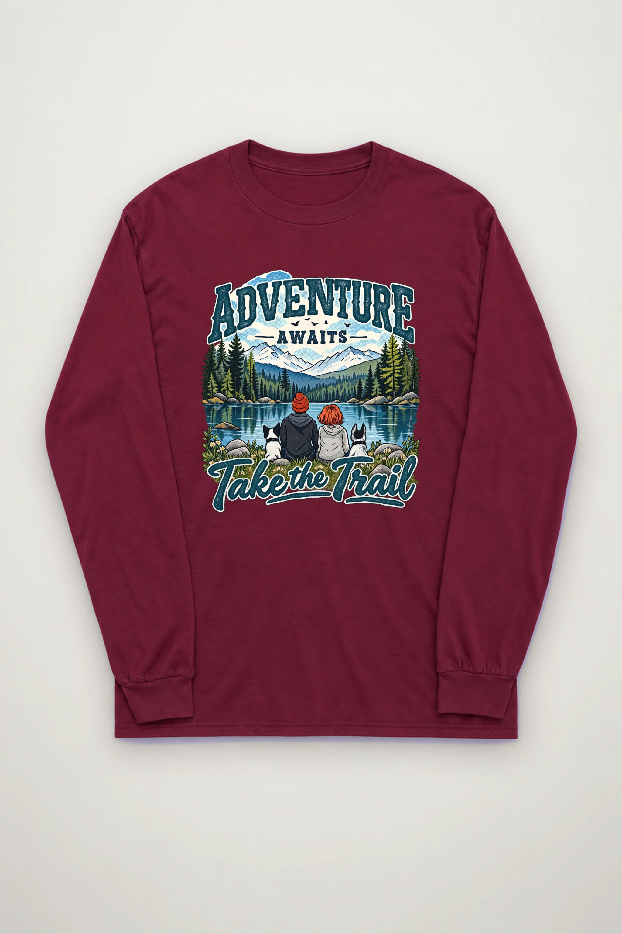 "Adventure Awaits" Unisex Longsleeve T-shirt