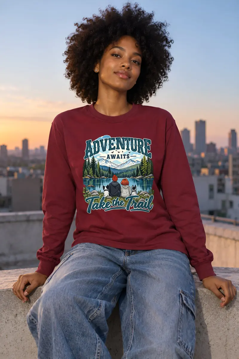 "Adventure Awaits" Unisex Longsleeve T-shirt