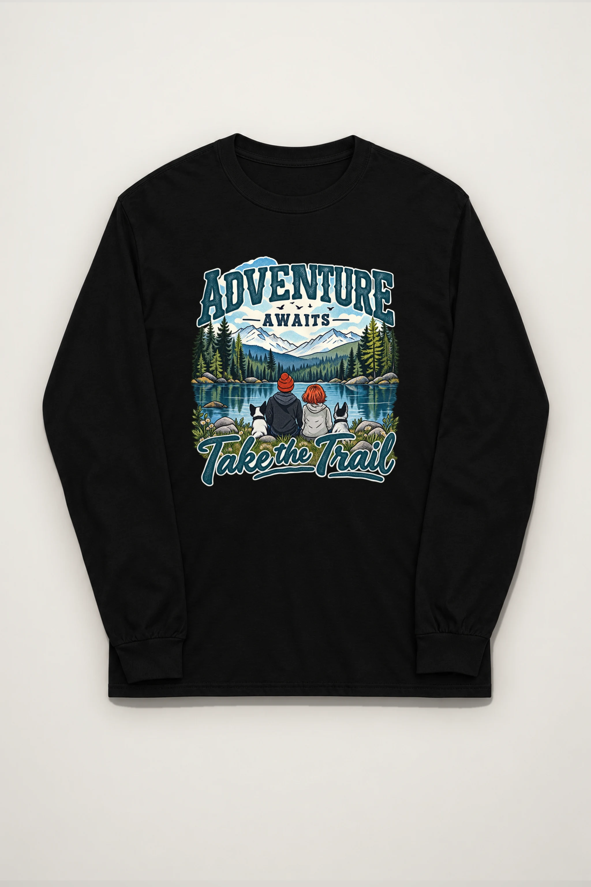 "Adventure Awaits" Unisex Longsleeve T-shirt
