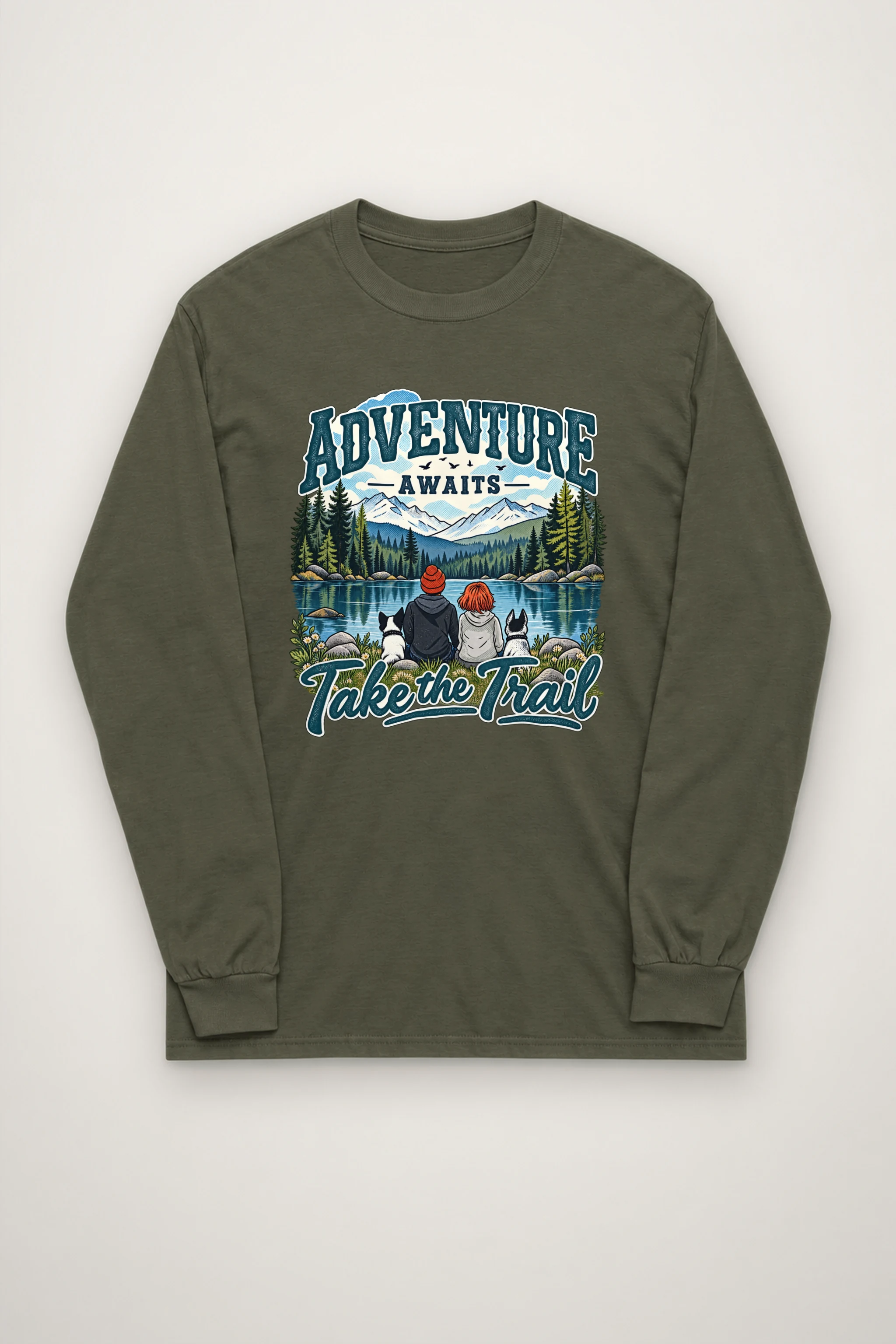 "Adventure Awaits" Unisex Longsleeve T-shirt