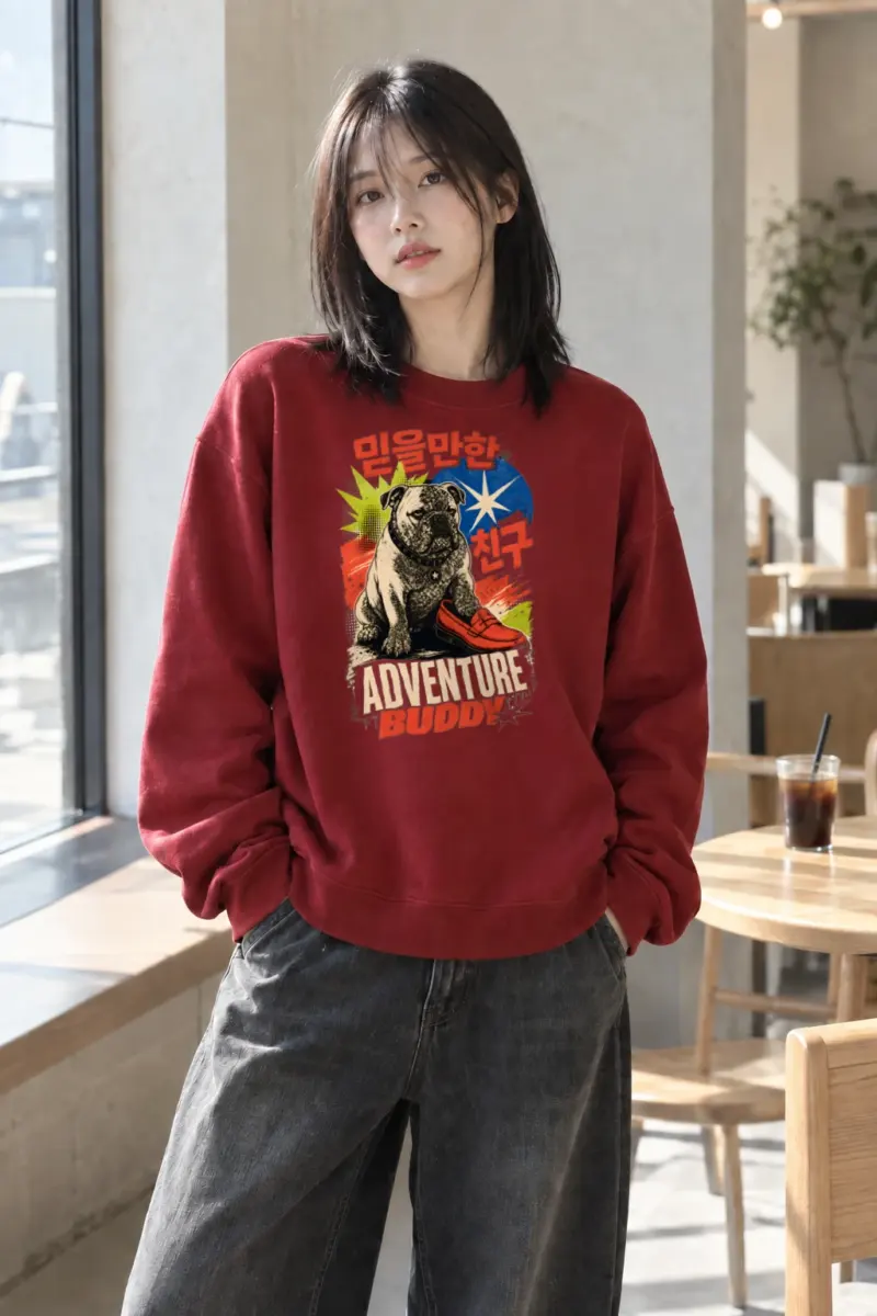 "Adventure Buddy" Heavy Blend Unisex Crewneck Sweatshirt | Gildan 18000
