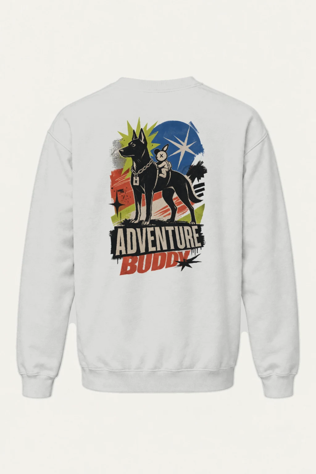 "Adventure Buddy" Heavy Blend Unisex Crewneck Sweatshirt | Gildan 18000