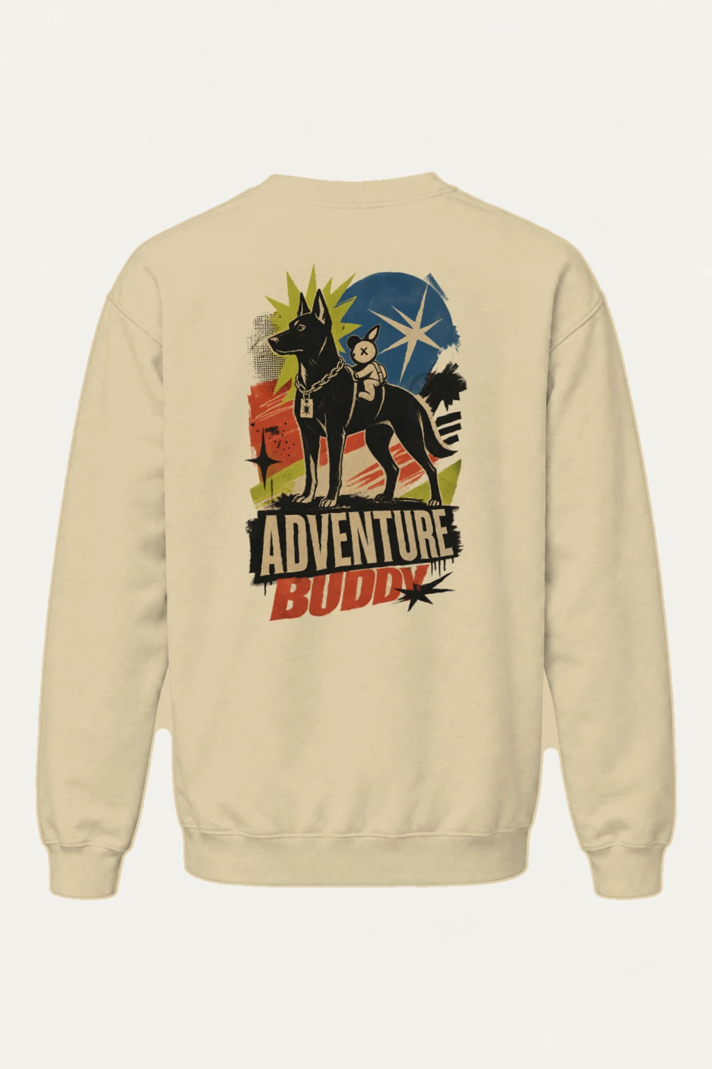"Adventure Buddy" Heavy Blend Unisex Crewneck Sweatshirt | Gildan 18000