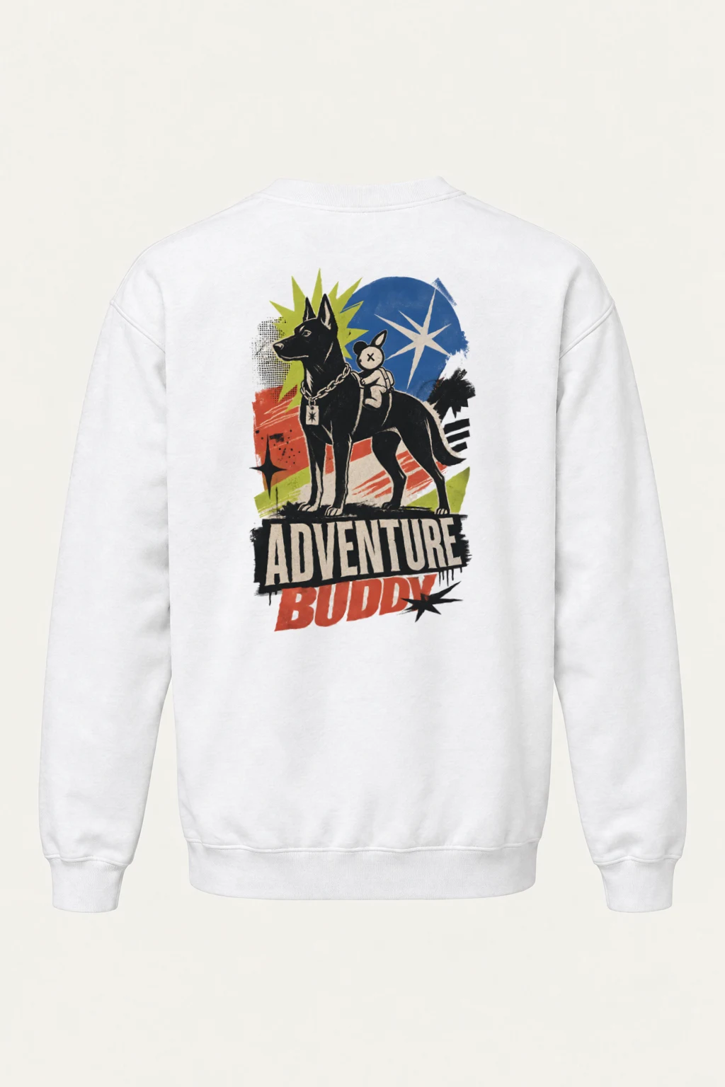 "Adventure Buddy" Heavy Blend Unisex Crewneck Sweatshirt | Gildan 18000