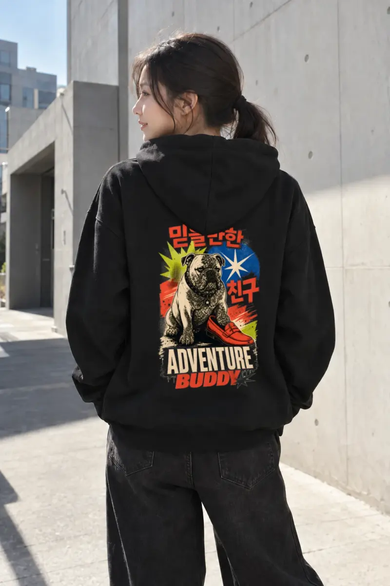 "Adventure Buddy" Heavy Blend Unisex Pullover Hoodie | Gildan 18500