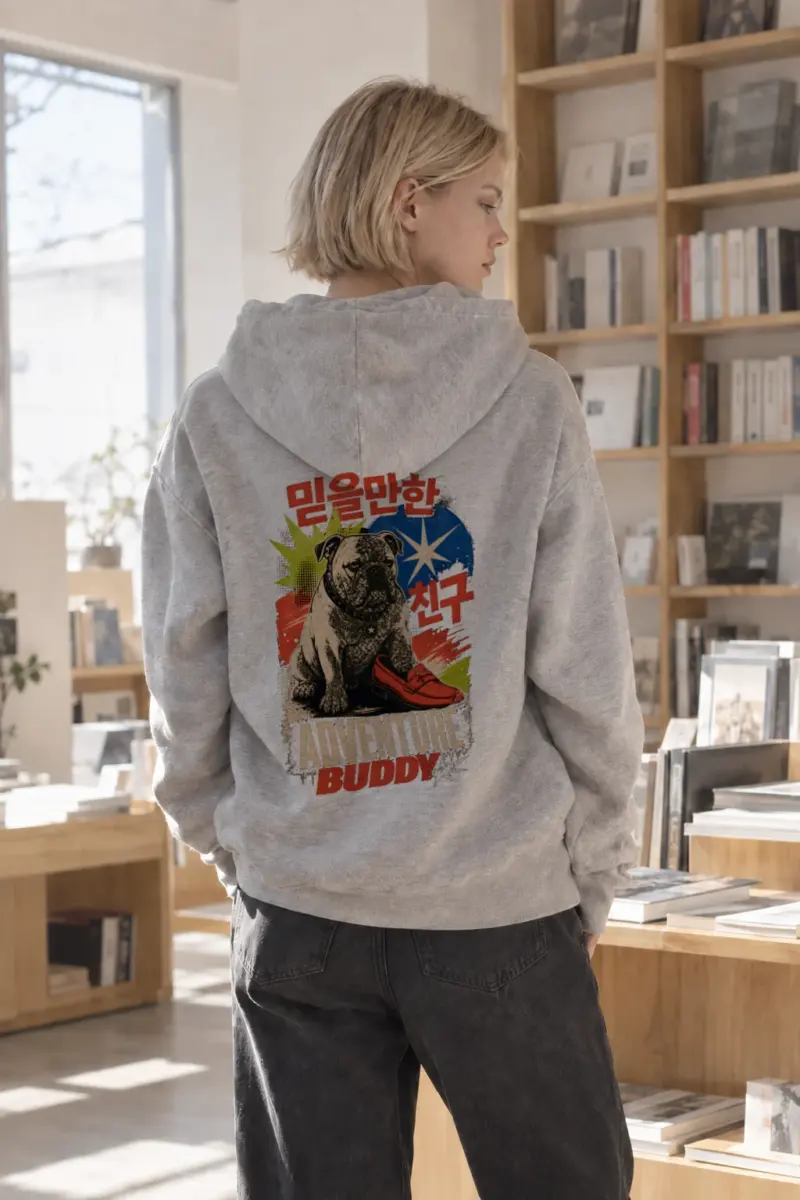 “Adventure Buddy” Heavy Blend Unisex Pullover Hoodie | Gildan 18500